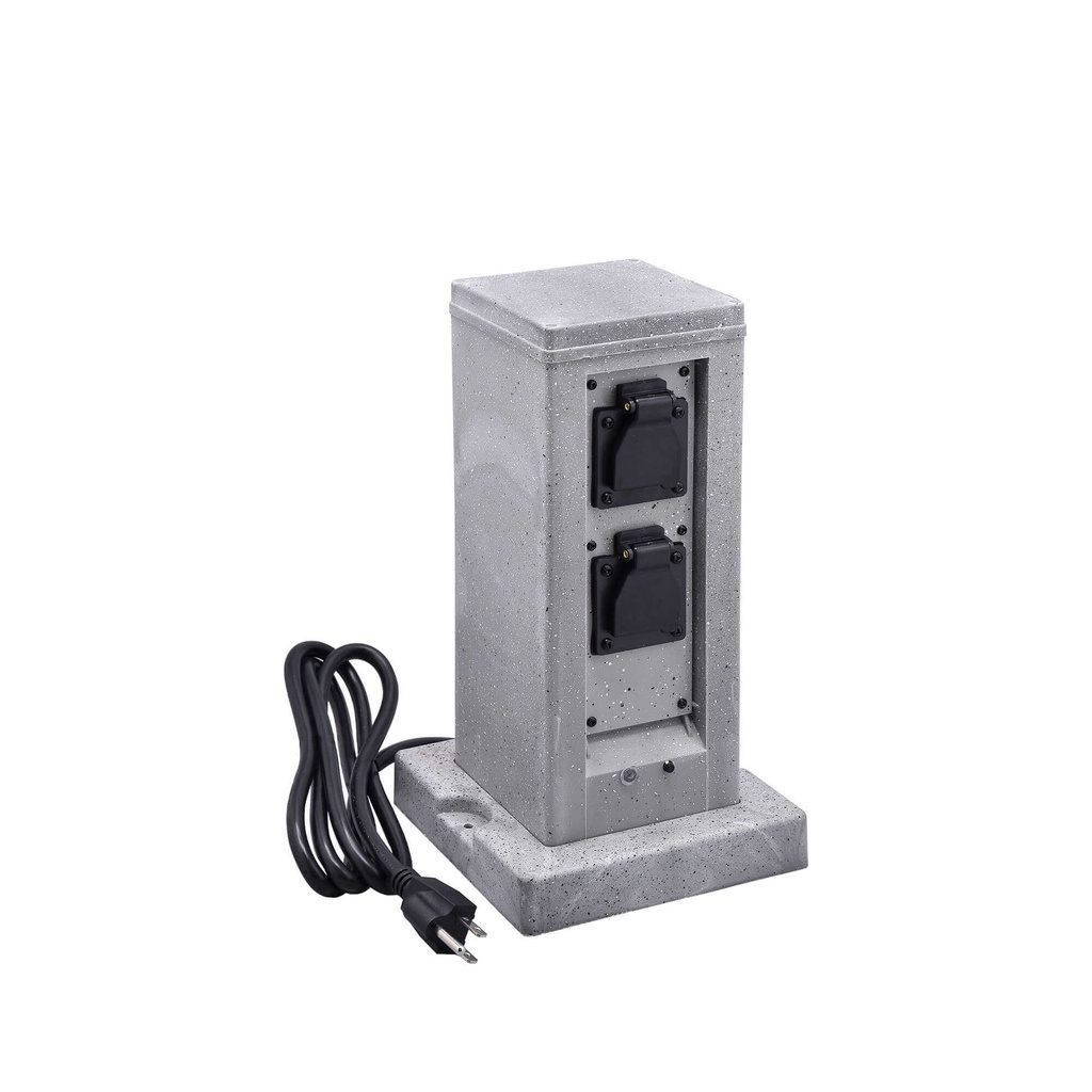Tomacorriente Inteligente Tipo Roca VTA+ 2 Tomas Smart Home Wi-Fi para Exteriores