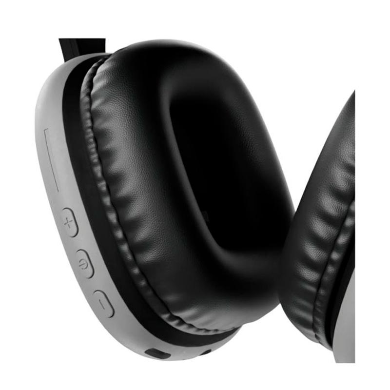Audifonos tipo headset Klip Xtreme ZoundTune Bluetooth 3,5mm con Microfono Gris