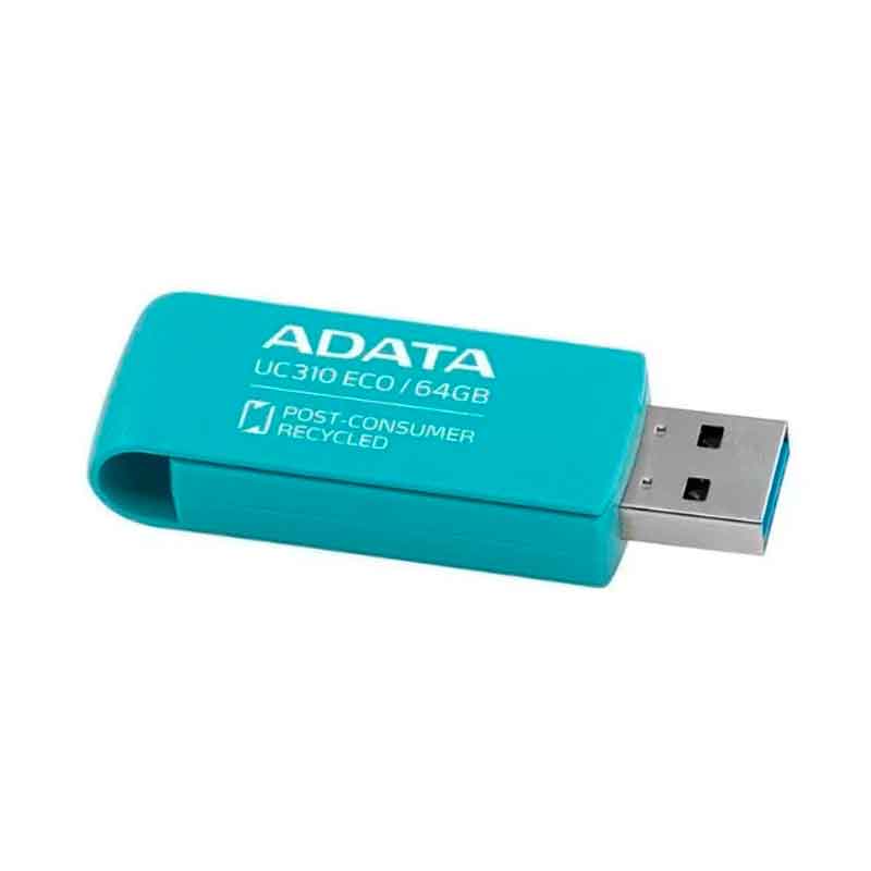 Memoria USB ADATA 64GB UC310 ECO 3.2 Celeste