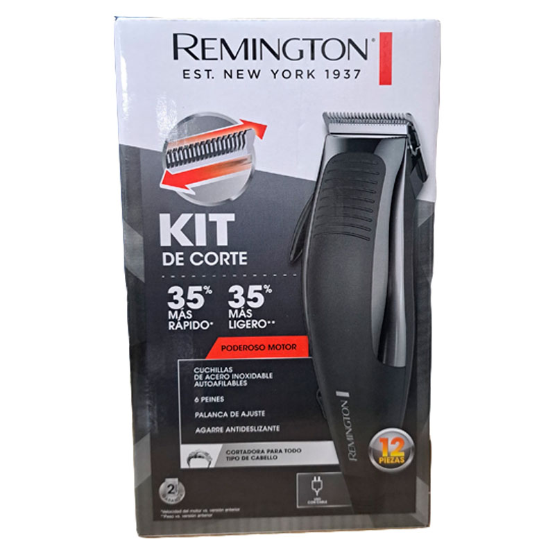 Cortadora De Cabello Remington GROOMING KIT 12 piezas Negro/Plateado