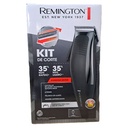Cortadora De Cabello Remington GROOMING KIT 12 piezas Negro/Plateado