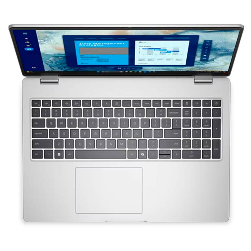 Laptop Dell PRO PC16250 16" Core Ultra 7 255U 16 GB RAM 512GB SSD Gris W11 Pro Teclado en Español