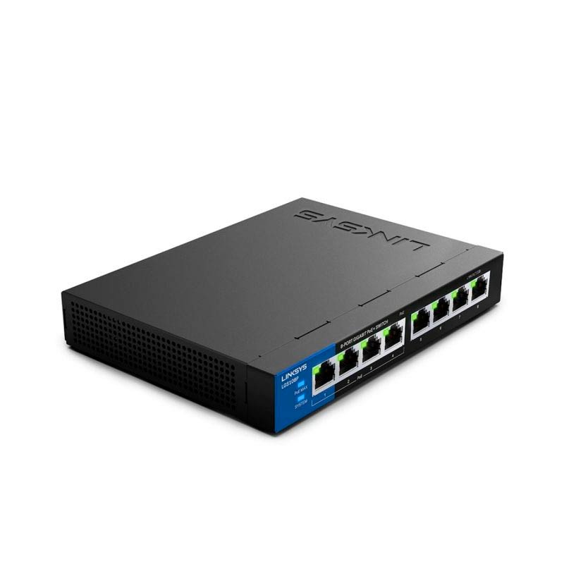 Switch Linksys LGS108P 8 Puertos 10/100/1000Mbps PoE+