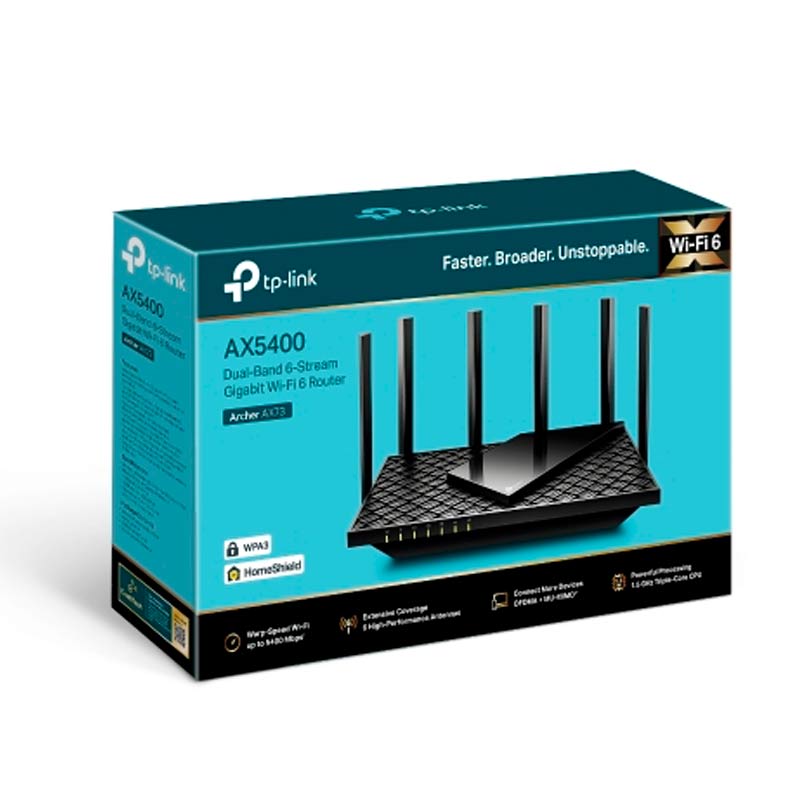 Router TP-Link Archer AX73 Doble Banda 5400Mbps
