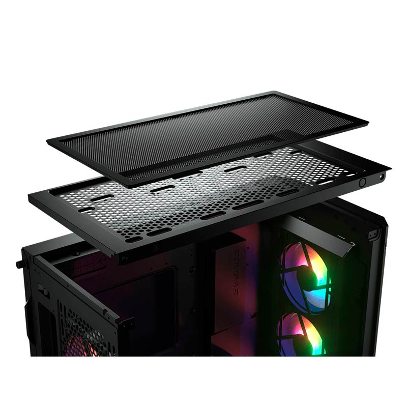 Case Gaming Cougar AirFace Pro Media Torre E-ATX Negro (Sin Fuente)