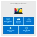 Laptop Asus Vivobook 14" i7-1355U 12GB RAM 512GB SSD W11 Teclado Ingles