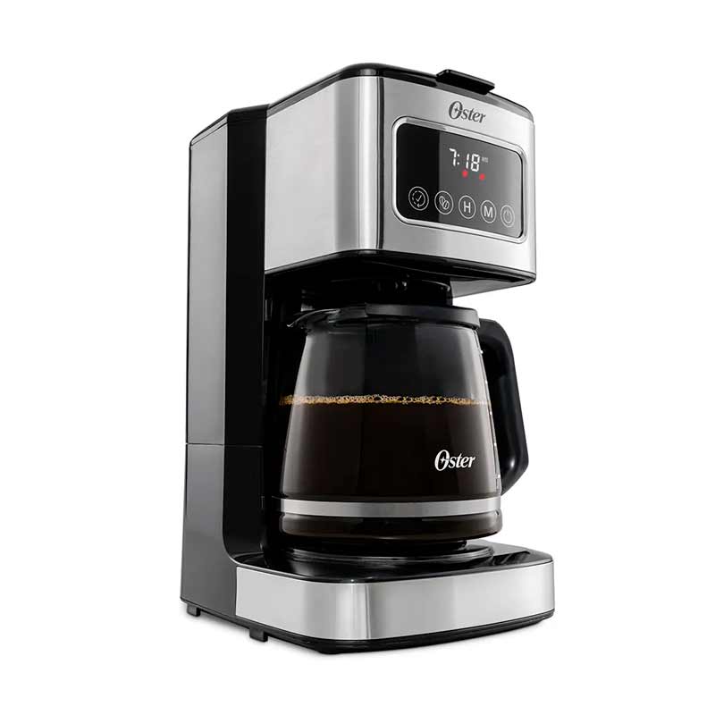 Cafetera Oster BVSTDC4403 con Pantalla Táctil 12 Tazas Gris