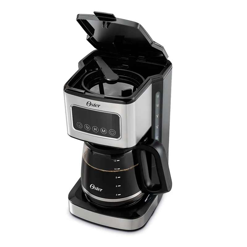 Cafetera Oster BVSTDC4403 con Pantalla Táctil 12 Tazas Gris
