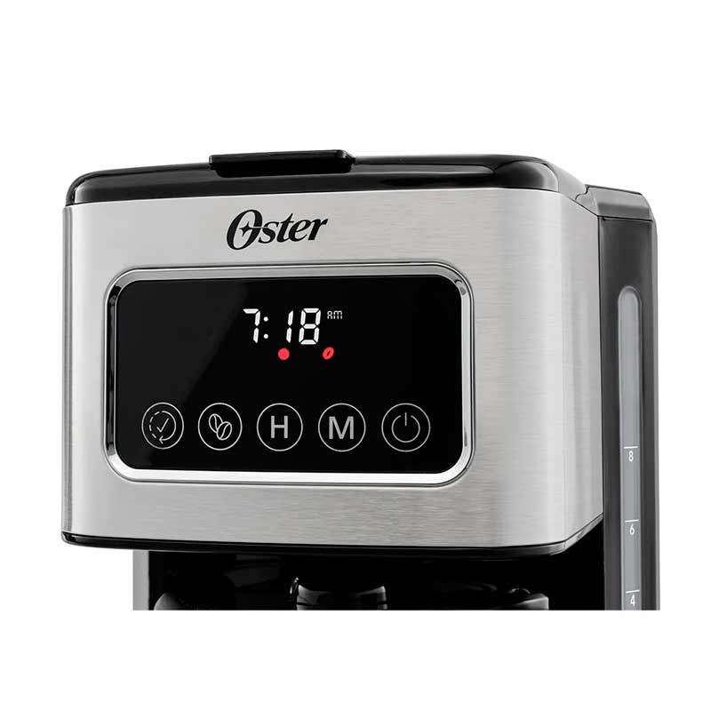 Cafetera Oster BVSTDC4403 con Pantalla Táctil 12 Tazas Gris