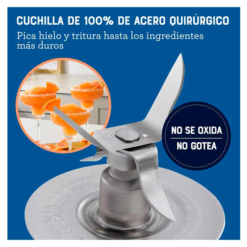 Licuadora Oster BLSTKAPBRD 2 Velocidades Jarra de Plástico 1.25 Lt Negro 800 W