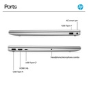 Laptop HP 15-FD0123DX 15.6" Touch i3-1315U 8GB RAM 256GB SSD W11 Home Plateada Teclado Ingles