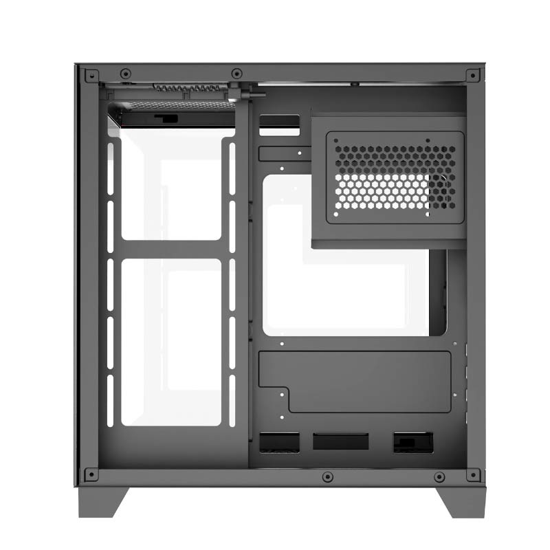 Case Vektor Tech QGM-570 Media Torre Vidrio Templado Micro-ATX Negro