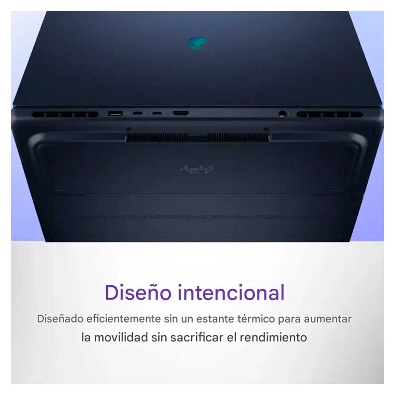 Laptop Dell Alienware Aurora 16" Core 7 240H 32GB RAM 1TB SSD RTX 5060 8GB Azul W11 Home Teclado Ingles