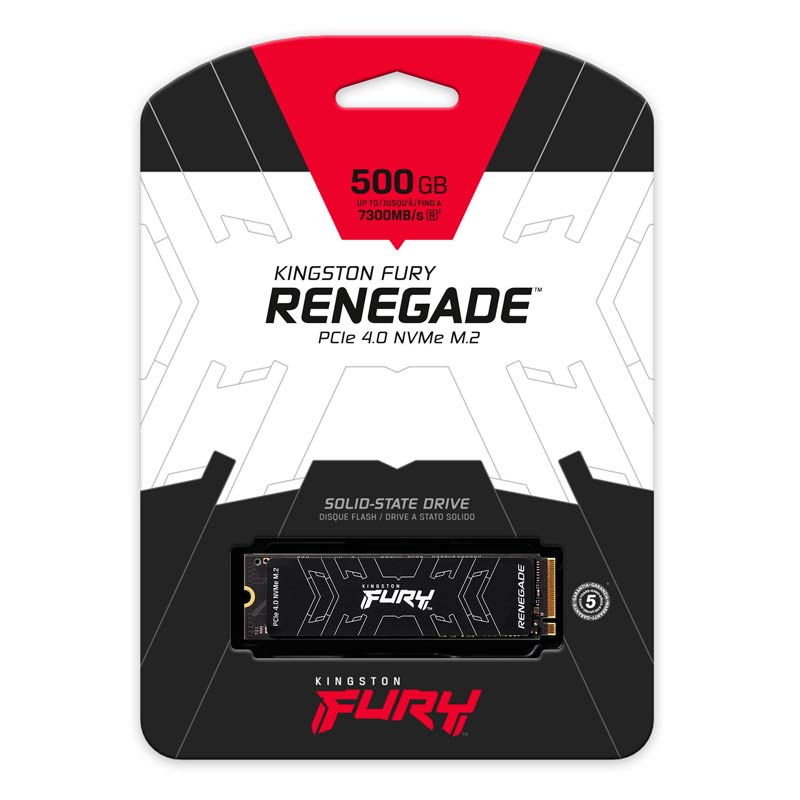 Unidad SSD M.2 2280 2TB Kingston FURY Renegade PCIe NVMe 7300Mbps