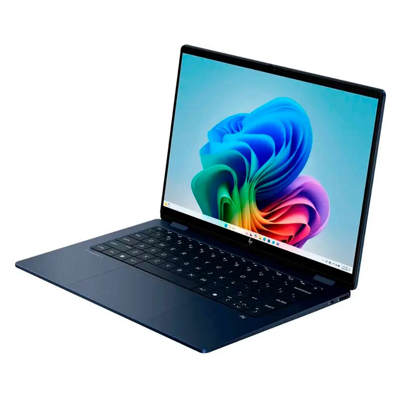 Laptop HP OmniBook X FLIP 2 en 1 14" Touch 2K Intel Core Ultra 7 256V 16GB RAM 1TB SSD W11 Home Azul Teclado Ingles