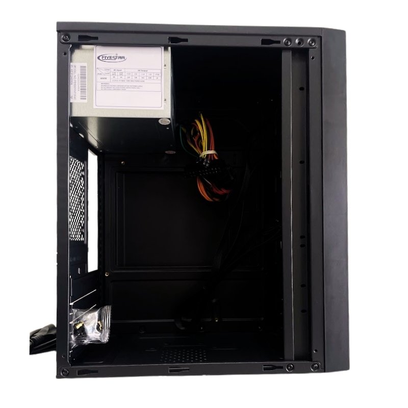 Case KME CM12KTRA001C Micro-ATX Con Fuente de Poder 600W Negro