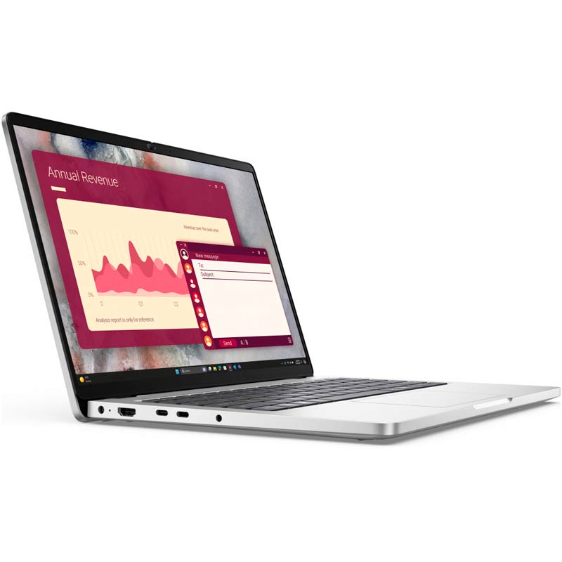 Laptop Dell Pro 14 19T84 14" Core Ultra 5 235U 16GB RAM 512GB SSD Plateado W11 Pro Teclado Español