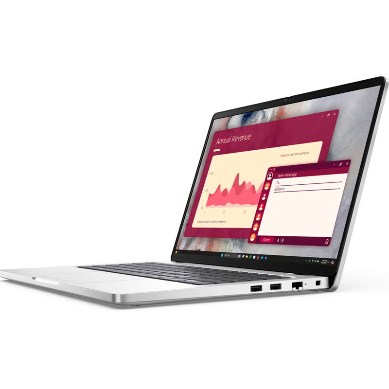 Laptop Dell Pro 14 19T84 14" Core Ultra 5 235U 16GB RAM 512GB SSD Plateado W11 Pro Teclado Español