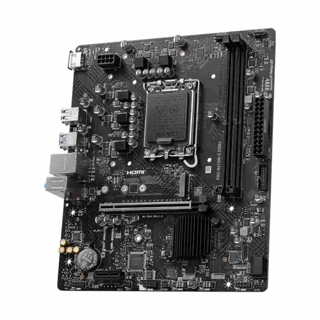 Motherboard MSI Pro H610M-S DDR4 Socket LGA1700 14th, 13th y 12th Gen 2xDDR4 Micro-ATX