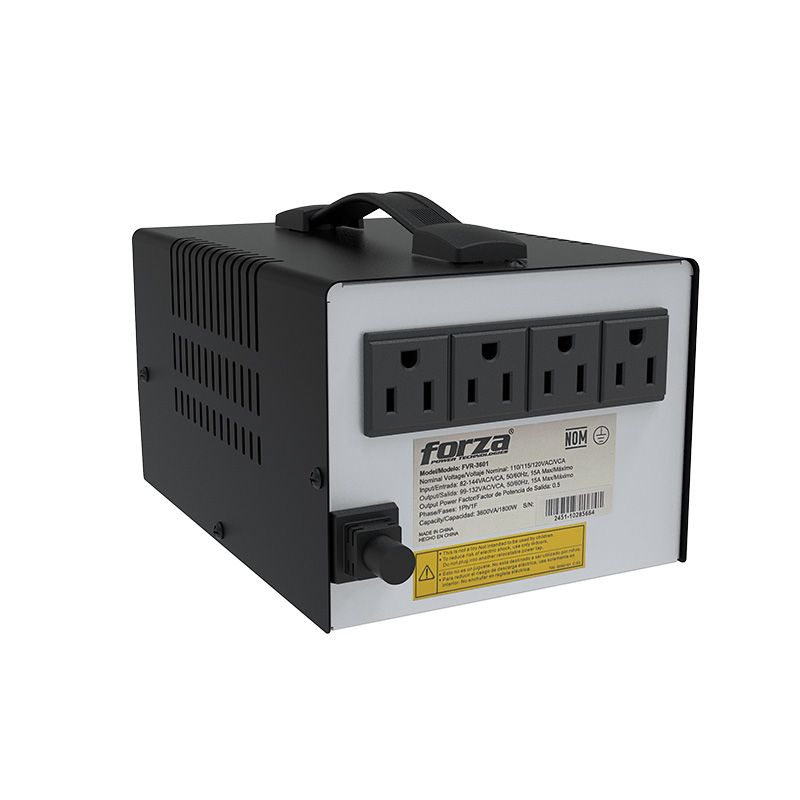 Regulador de Voltaje Forza 3600VA 1800W FVR-3601
