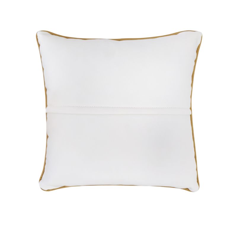 Cojín Cougar Cushion Lander Blanco/Dorado