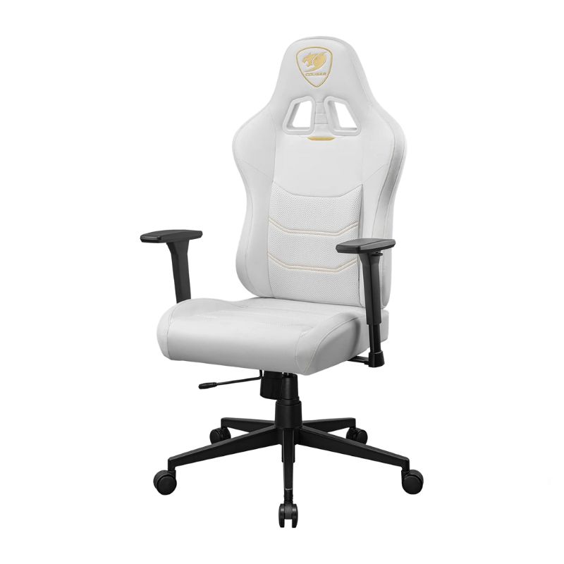 Silla Gaming Cougar Pryme Blanca PVC Premium