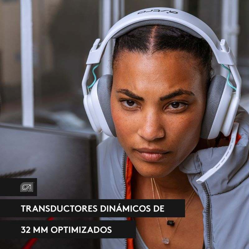 Audífonos tipo Headset Logitech Astro Gaming A10 Gen 2 Xbox 3.5mm con Micrófono Blanco