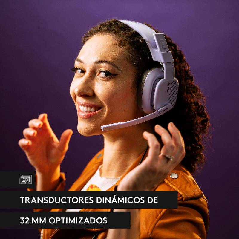 Audífonos tipo Headset Logitech Astro Gaming A10 Gen 2 3.5mm con Micrófono Lila