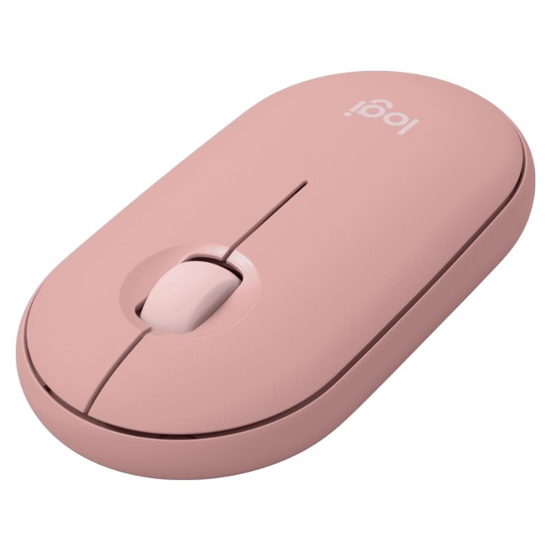 Mouse Inalámbrico Bluetooth Logitech Pebble 2 M350s Óptico 4000DPI Rosado