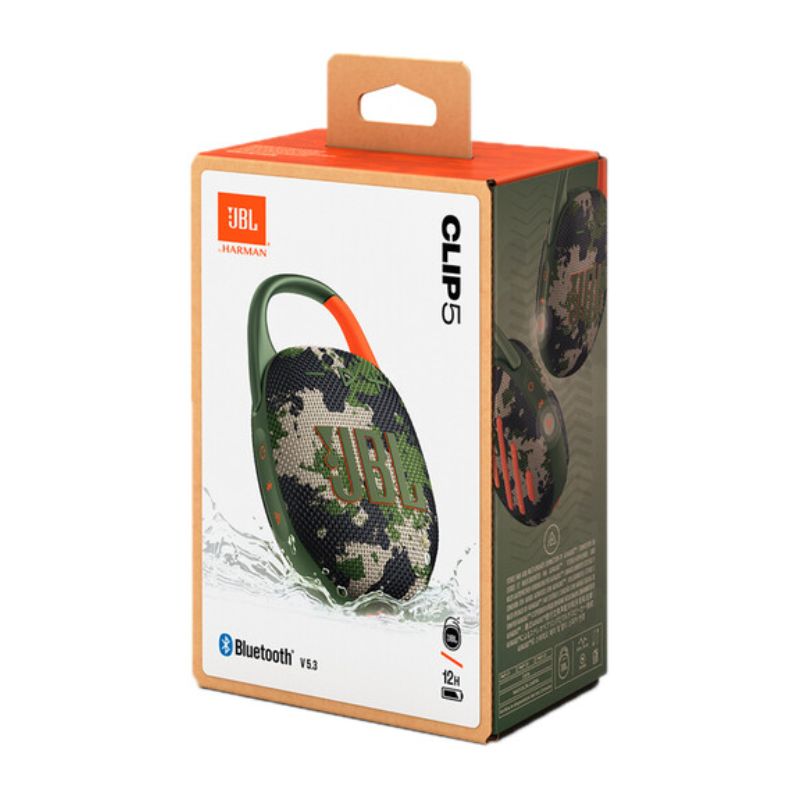 Bocina Bluetooth JBL Clip 5 7W Camuflaje
