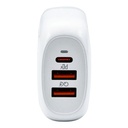 Cargador Viajero VTA Ultra Rápido PD Multivoltaje 65W