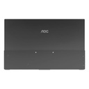 Monitor 15.6" AOC 16T20 1920x1080 IPS 60Hz Portátil Mini HDMI Negro