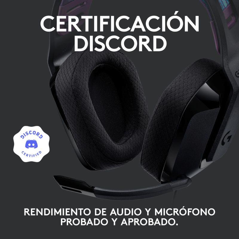 Audifonos tipo Headset Logitech G535 Lightspeed USB 3.5mm con Micrófono Negro