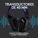 Audifonos tipo Headset Logitech G535 Lightspeed USB 3.5mm con Micrófono Negro