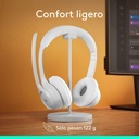 Audífonos Tipo Headset Logitech Zone 300 Inalámbricos con Micrófono Blanco