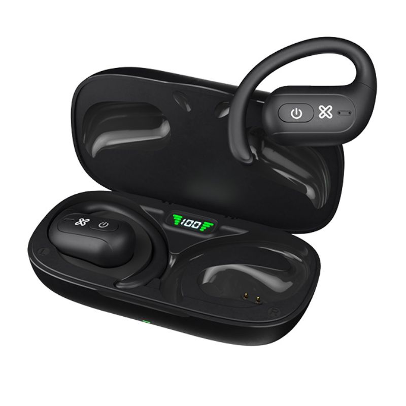 Audífonos Open-Ear Klip Xtreme Openbuds Bluetooth con Micrófono (ENC) Negro