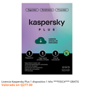 Licencia Kaspersky Plus 1 dispositivo 1 Año ***FISICA***