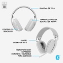 Audífonos tipo Headset Logitech Zone Vibe 100 Inalámbricos con Micrófono Blanco