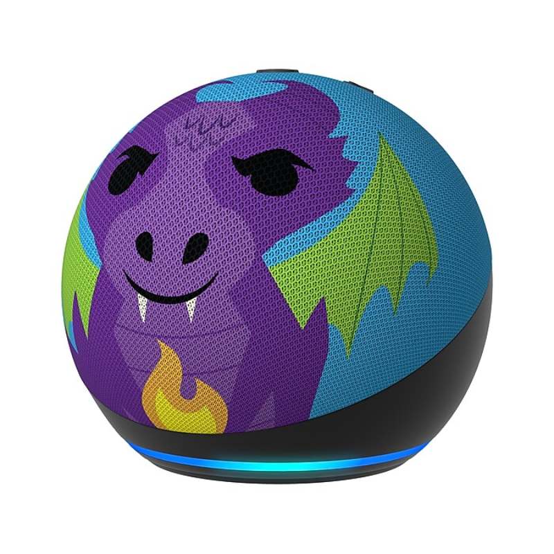 Bocina inteligente Amazon Echo Dot Kids con Alexa edición Fire Dragon