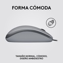 Mouse Alámbrico Óptico Logitech M110 Silent 1000 DPI Gris