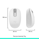 Mouse Inalámbrico Bluetooth Logitech M196 1000DPI Blanco
