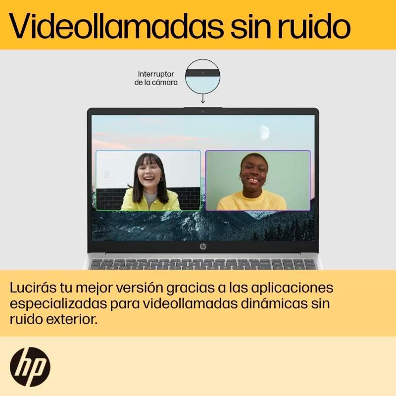 Laptop HP 15-fc0276la 15.6" AMD Ryzen 7 7730U 16GB RAM 1TB SSD AMD Radeon W11 Home Plateada Teclado Español