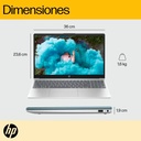 Laptop HP 15‑fc0250la 15.6" AMD Ryzen 5 7520U 8GB RAM 512GB SSD AMD Radeon 610M W11 Home Azul Teclado Español