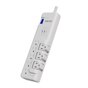 Protector de Sobretensión Forza FSP-821RUSBCW 1625W 8 tomas Blanco