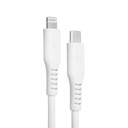 Cable USB-C a Lightning Unno Tekno CB4077WT 1.5 metros blanco