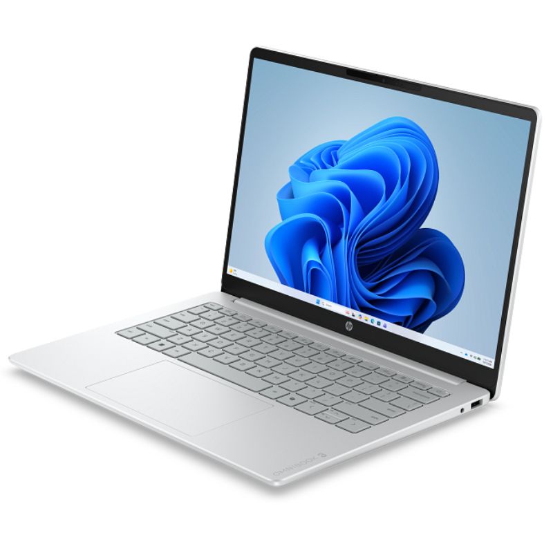 Laptop HP OmniBook 3 14-hu0050la 14" Intel Core 5 120U 8GB RAM 512GB SSD Intel Graphics W11 Home Glaciar Plateado Teclado Español