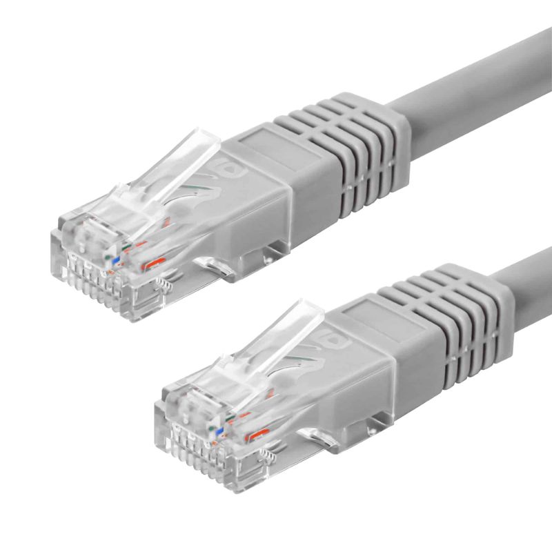 Cable de Red Unno Tekno CB4301GY Con Conector RJ45 CAT6 2 Metros (Paquete de 3)
