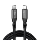 Cable USB-C a USB-C Klip Xtreme KAC-250-3FT 1 Metro Negro