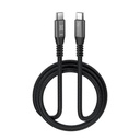 Cable USB-C a USB-C Klip Xtreme KAC-850-6FT 1.8 Metros Negro