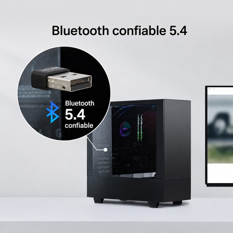 Adaptador USB a Bluetooth 5.4 Mercusys Nano USB